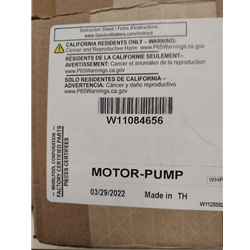 Wpl W11084656 Motor-Pump